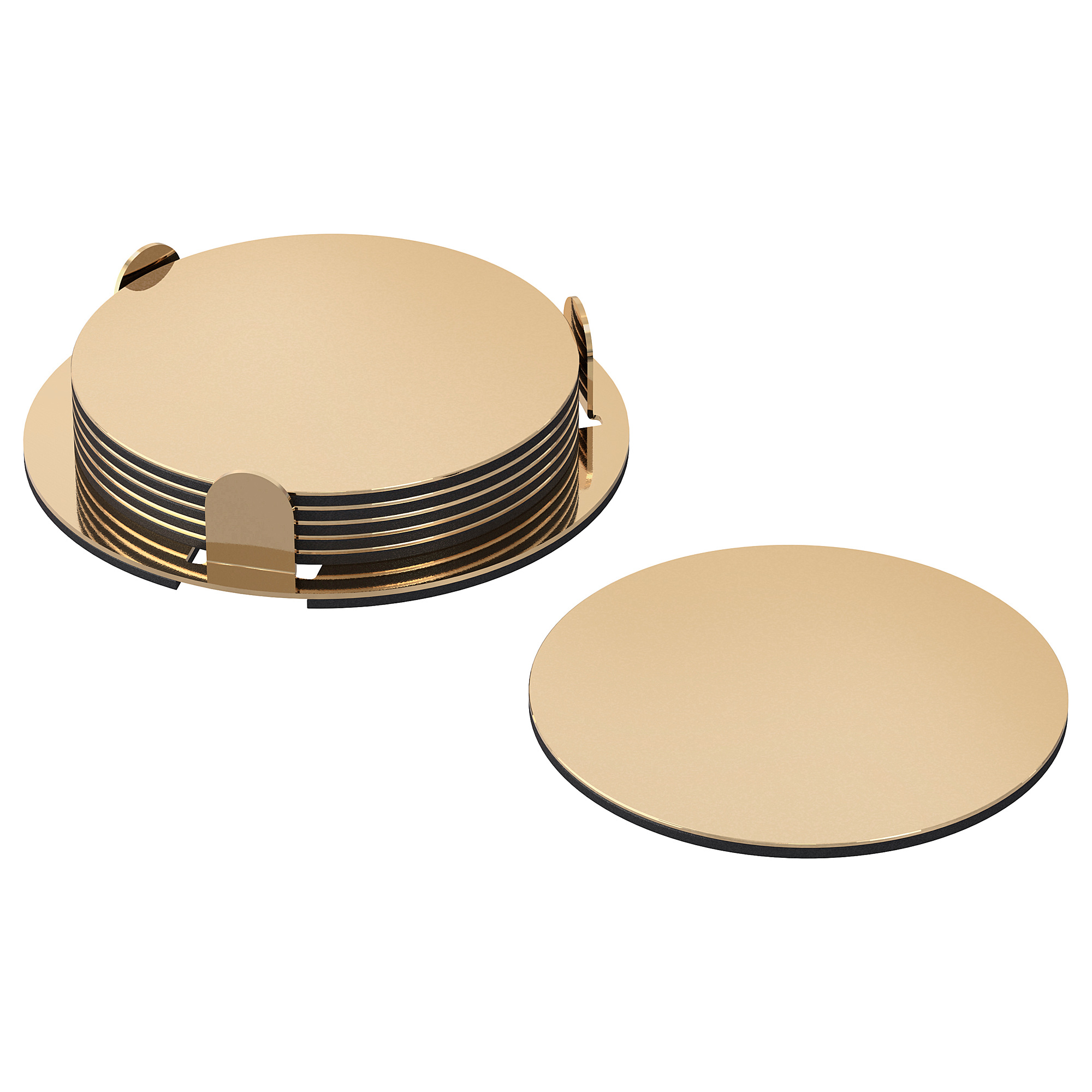 GLATTIS coasters with holder