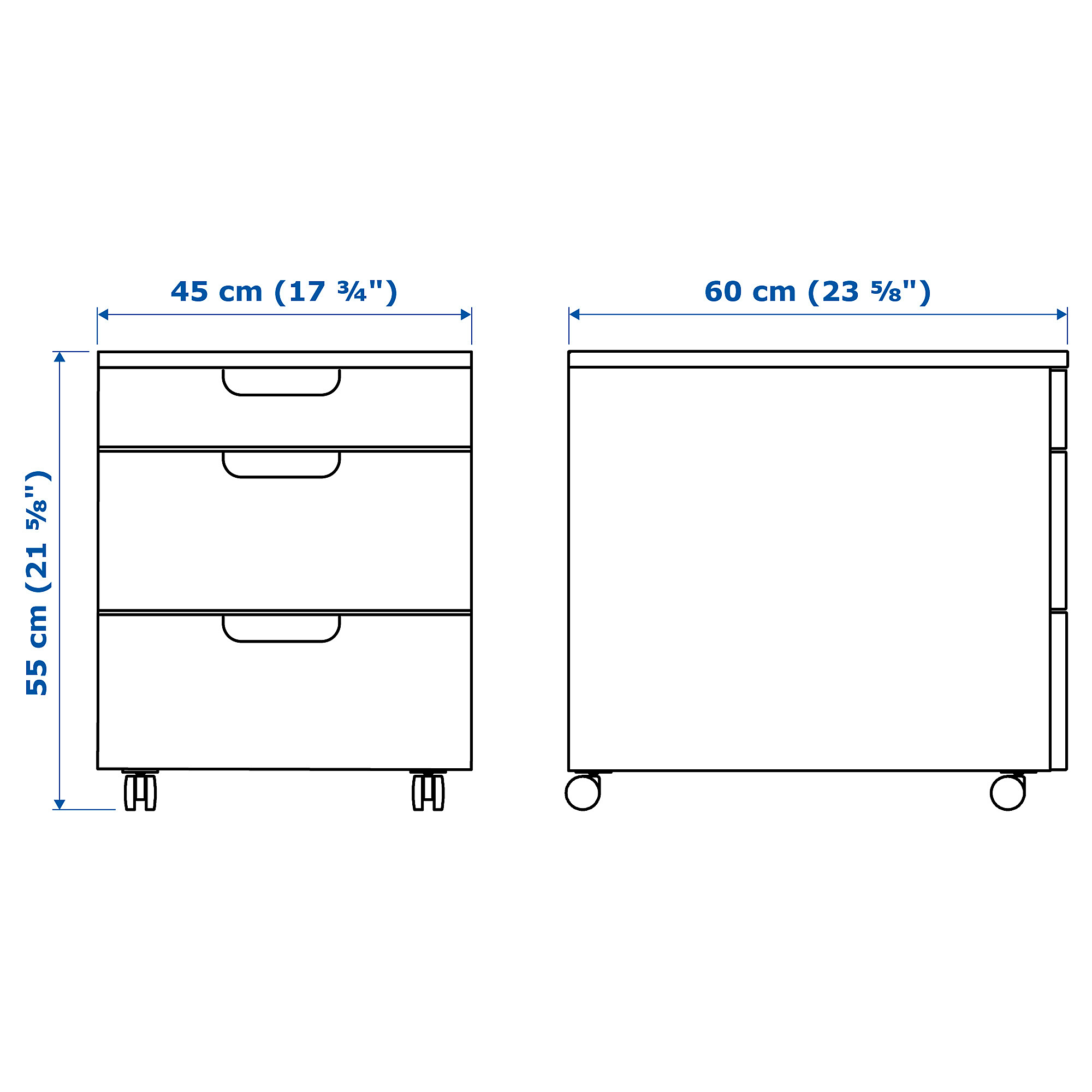 GALANT drawer unit on castors