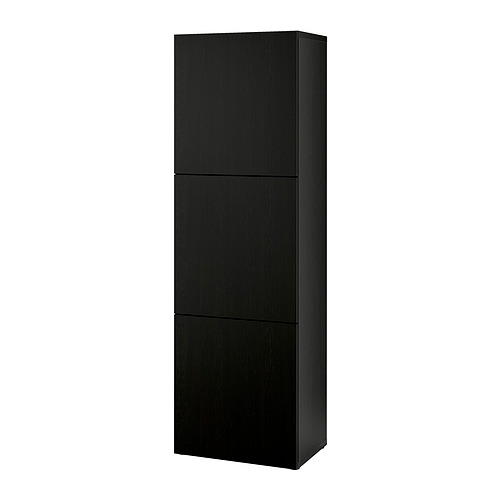 BESTÅ - shelf unit with doors, black-brown/Lappviken black-brown | IKEA Taiwan Online - PE828529_S4