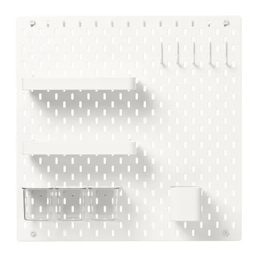 SKÅDIS - pegboard combination, white, 56x56 cm | IKEA Taiwan Online - PE728470_S4