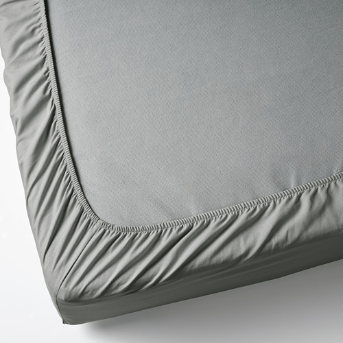 DVALA - fitted sheet, light grey | IKEA Taiwan Online - PE771832_S4