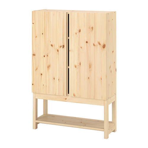 IVAR shelving unit with cabinet