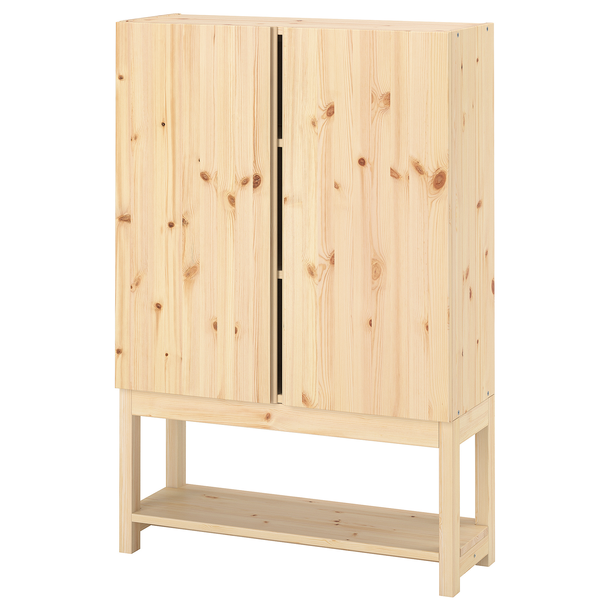 IVAR shelving unit with cabinet