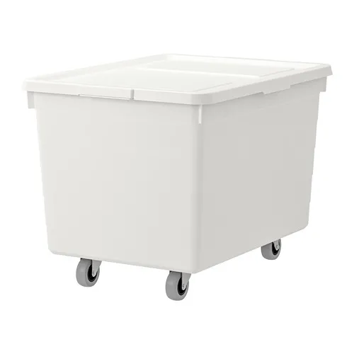SOCKERBIT - box with castors and lid, white, 38x51x37 cm | IKEA Taiwan Online - PE728491_S4