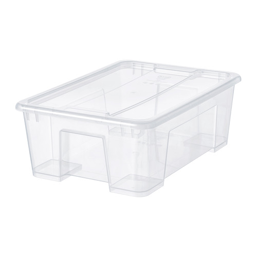 SAMLA - 附蓋收納盒, 透明 | IKEA 線上購物 - PE728493_S4
