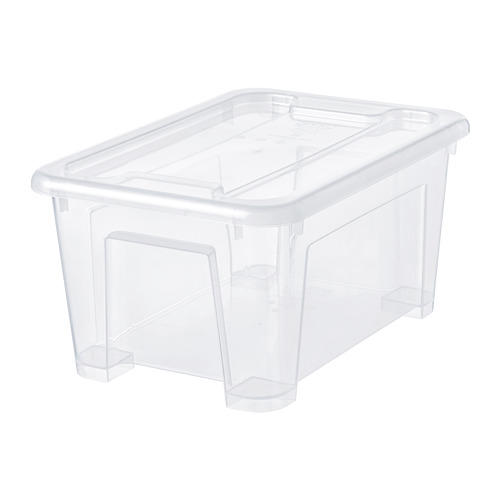 SAMLA - 附蓋收納盒, 透明 | IKEA 線上購物 - PE728494_S4