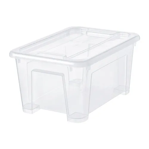 SAMLA - box with lid, transparent, 28x20x14 cm/5 l | IKEA Taiwan Online - PE728494_S4