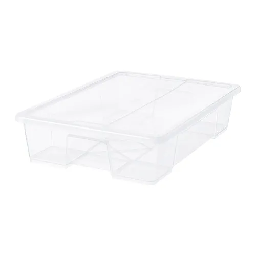 SAMLA - box with lid, transparent, 79x57x18 cm/55 l | IKEA Taiwan Online - PE728497_S4