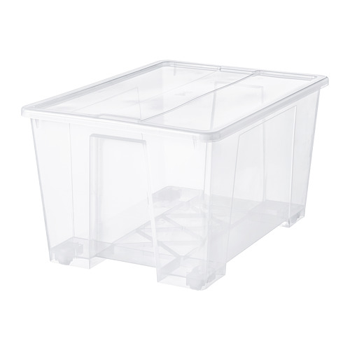 SAMLA - 附蓋收納盒, 透明 | IKEA 線上購物 - PE728498_S4