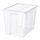 SAMLA - box with lid, transparent | IKEA Taiwan Online - PE728496_S1