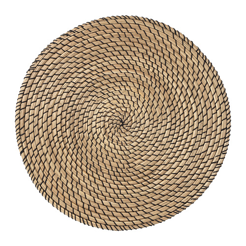 LÄTTAD - place mat, seagrass/black, 37 cm | IKEA Taiwan Online - PE728547_S4