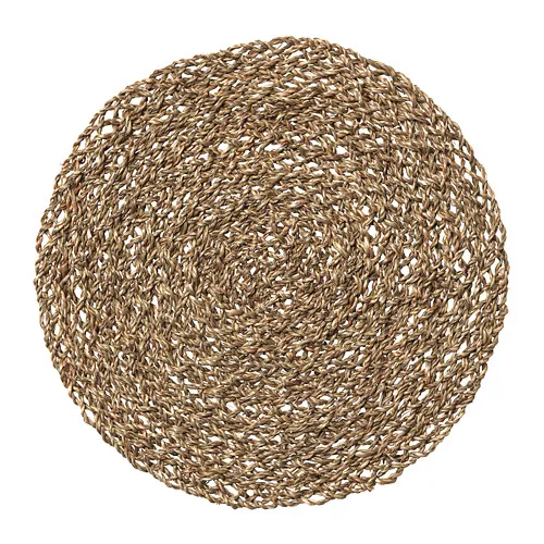 IHÅLLIG - 餐墊, 自然色/海草, 37 公分 | IKEA 線上購物 - PE728549_S4