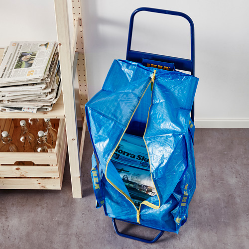 FRAKTA - 推車附收納袋, 藍色 | IKEA 線上購物 - PE617661_S4