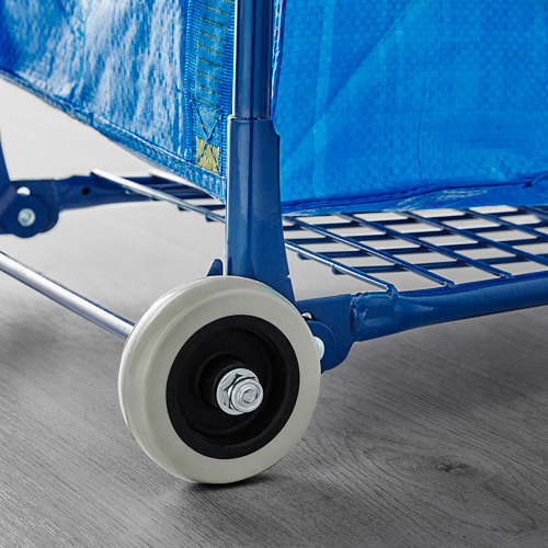 FRAKTA - 推車附收納袋, 藍色 | IKEA 線上購物 - PE618120_S4