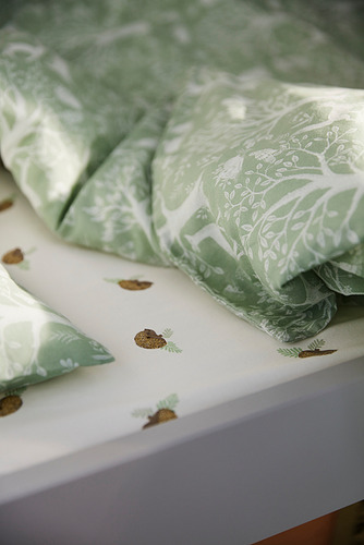 TROLLDOM - 嬰兒被套附1個枕頭套, 森林動物/綠色 | IKEA 線上購物 - PH183356_S4
