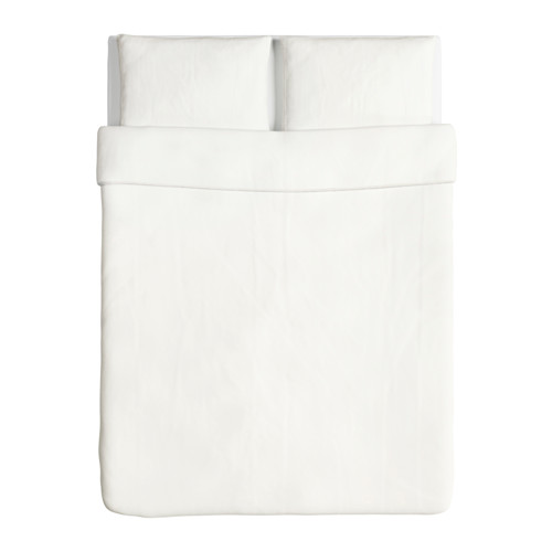 ÄNGSLILJA - quilt cover and 2 pillowcases, white | IKEA Taiwan Online - PE575516_S4