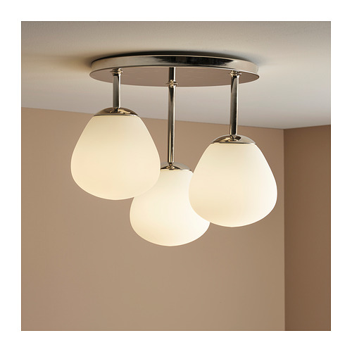 DEJSA - 3燈頭吸頂燈, 鍍鉻/乳白色 玻璃 | IKEA 線上購物 - PE871069_S4