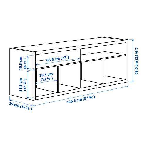 KALLAX TV storage combination