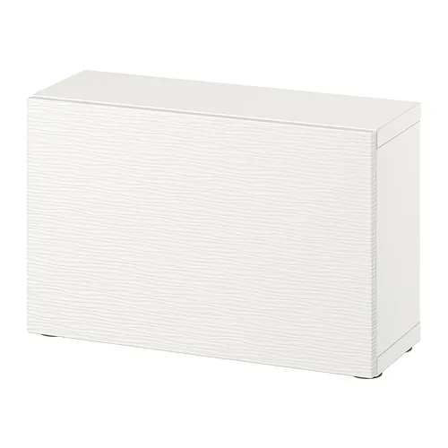 BESTÅ - 附門片層架組, 白色/Laxviken 白色, 60x22x38 公分 | IKEA 線上購物 - PE828770_S4