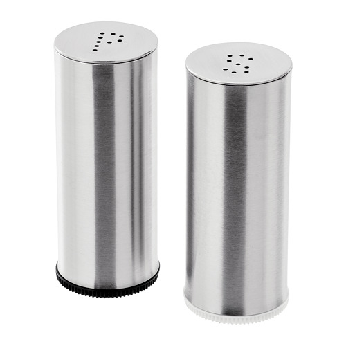 PLATS - 鹽/胡椒罐 2件裝, 不鏽鋼 | IKEA 線上購物 - PE728718_S4