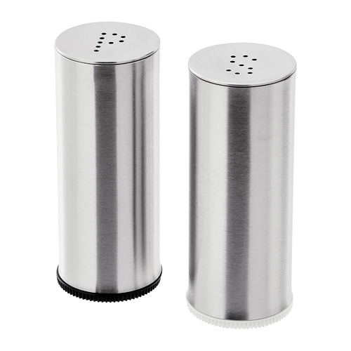 PLATS - salt/pepper shaker, set of 2, stainless steel | IKEA Taiwan Online - PE728718_S4