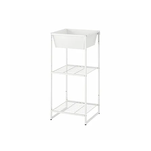 JOSTEIN - 層架組連收納盒, 室內/戶外用/網狀 白色, 41x40x90 公分 | IKEA 線上購物 - PE871120_S4