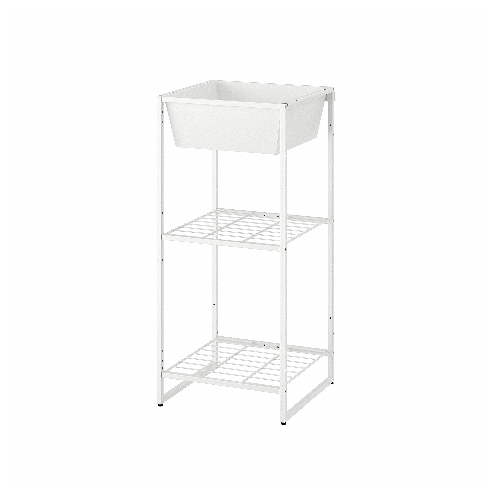 JOSTEIN shelving unit with container