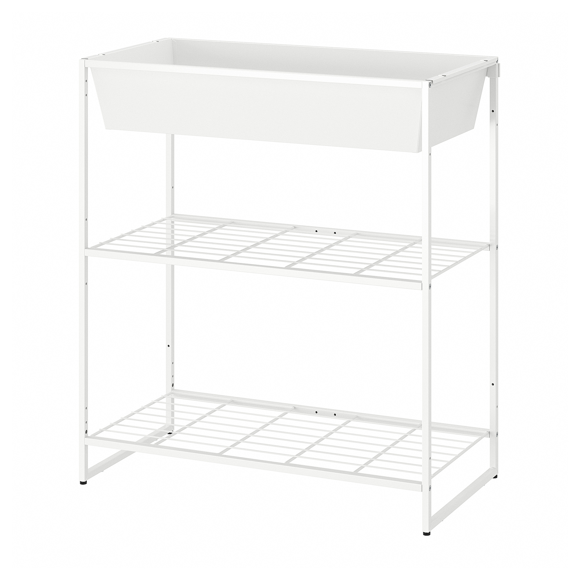 JOSTEIN shelving unit with container