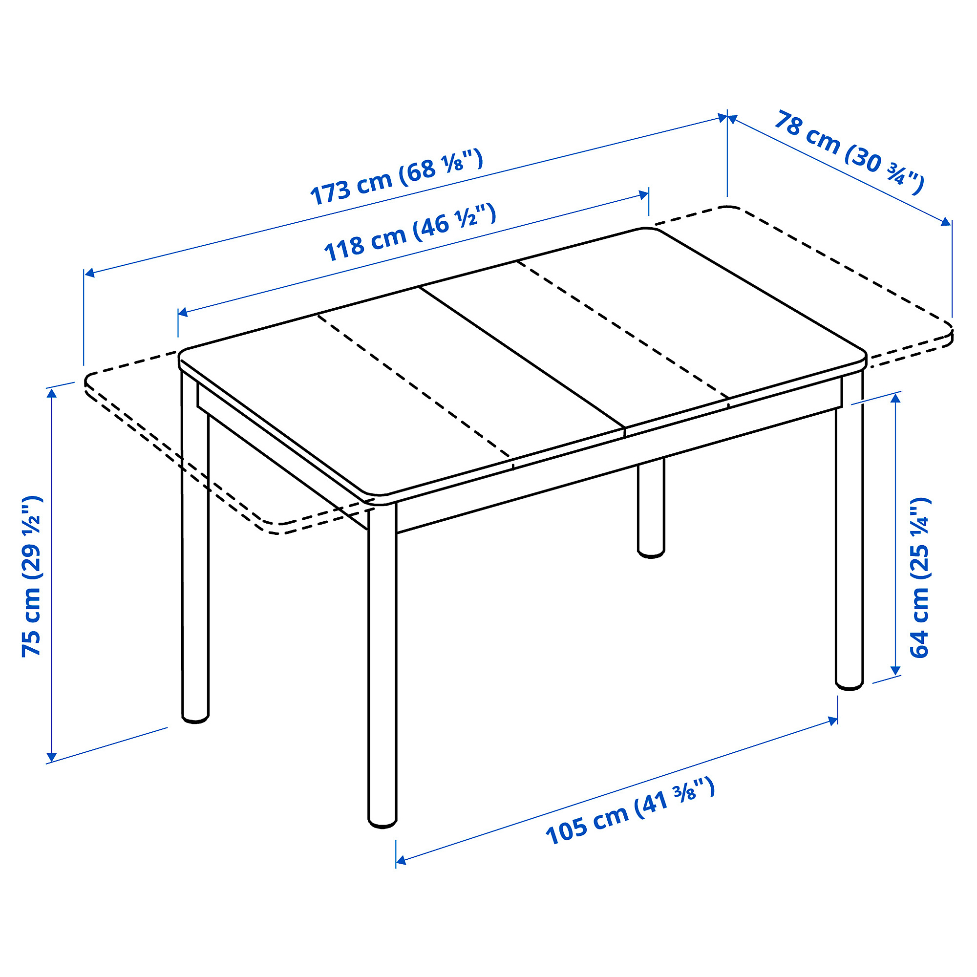 RÖNNINGE/RÖNNINGE 餐桌附4張餐椅
