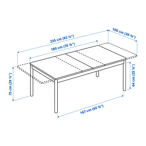 RÖNNINGE/LISABO table and 6 chairs