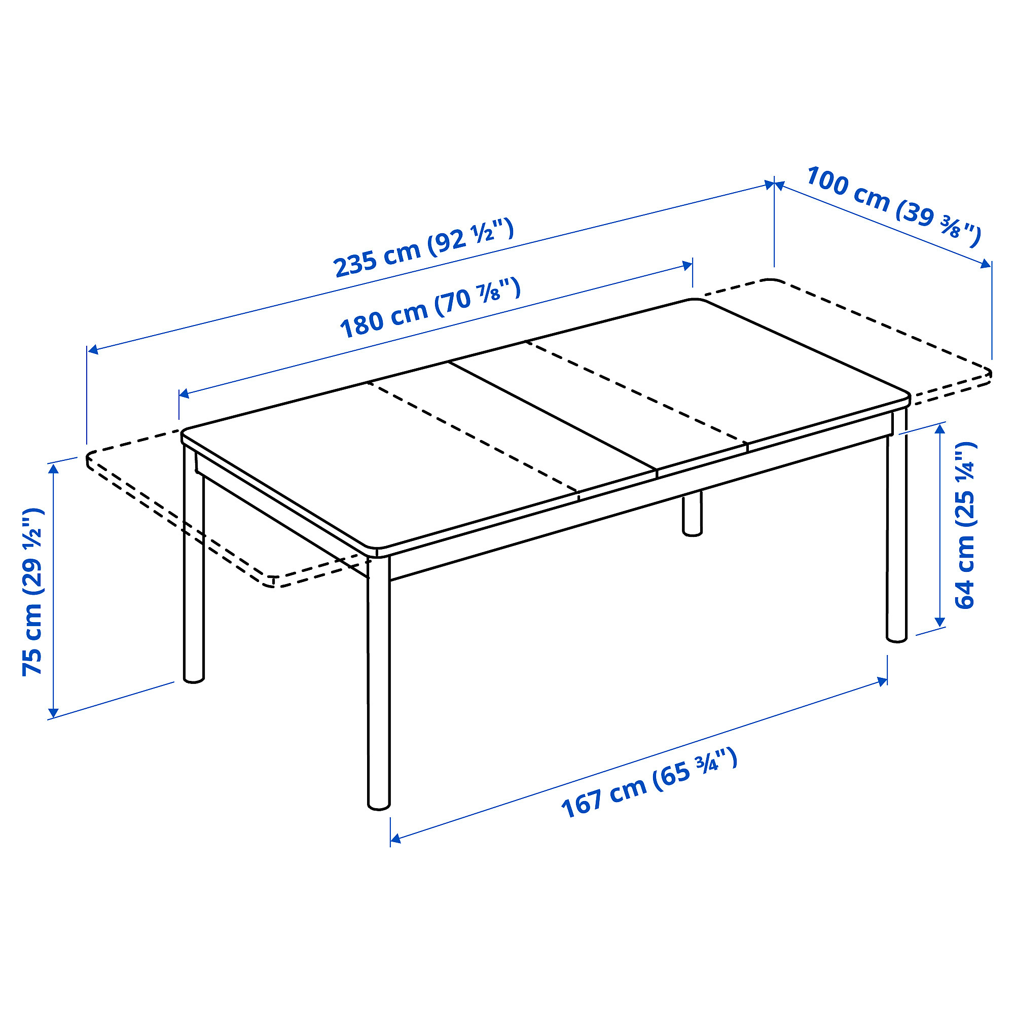 RÖNNINGE/LISABO table and 6 chairs