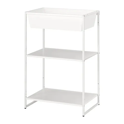 JOSTEIN - 層架組連收納盒, 室內/戶外用/金屬 白色, 61x40x90 公分 | IKEA 線上購物 - PE871123_S4