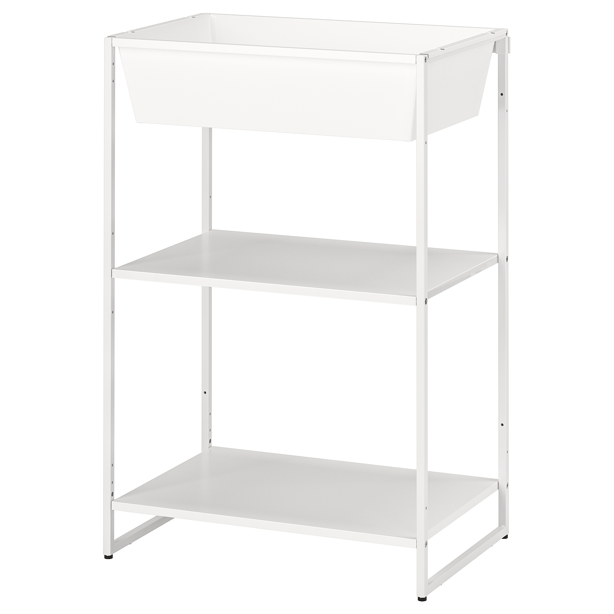 JOSTEIN shelving unit with container