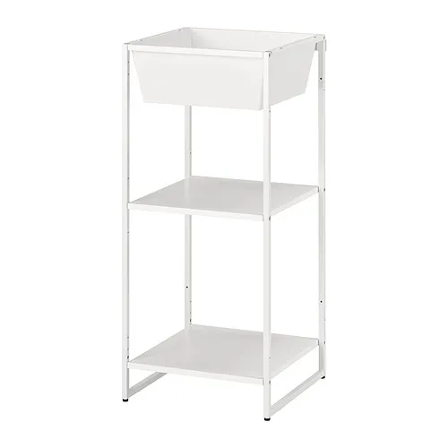 JOSTEIN - 層架組連收納盒, 室內/戶外用/金屬 白色, 41x40x90 公分 | IKEA 線上購物 - PE871125_S4
