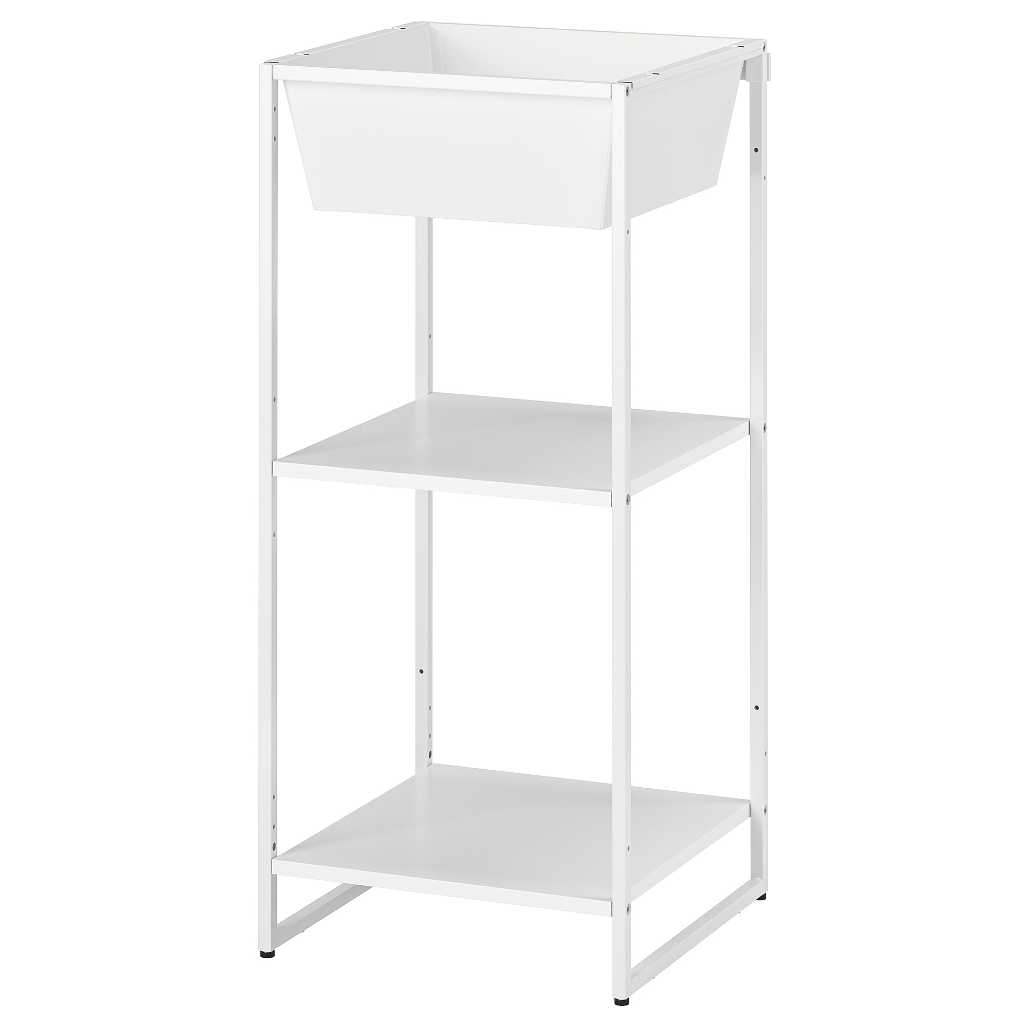 JOSTEIN shelving unit with container