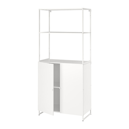 JOSTEIN - 層架組附門片, 室內/戶外用/白色, 81x44x180 公分 | IKEA 線上購物 - PE871126_S4