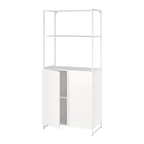JOSTEIN - 層架組附門片, 室內/戶外用/白色, 81x44x180 公分 | IKEA 線上購物 - PE871126_S4