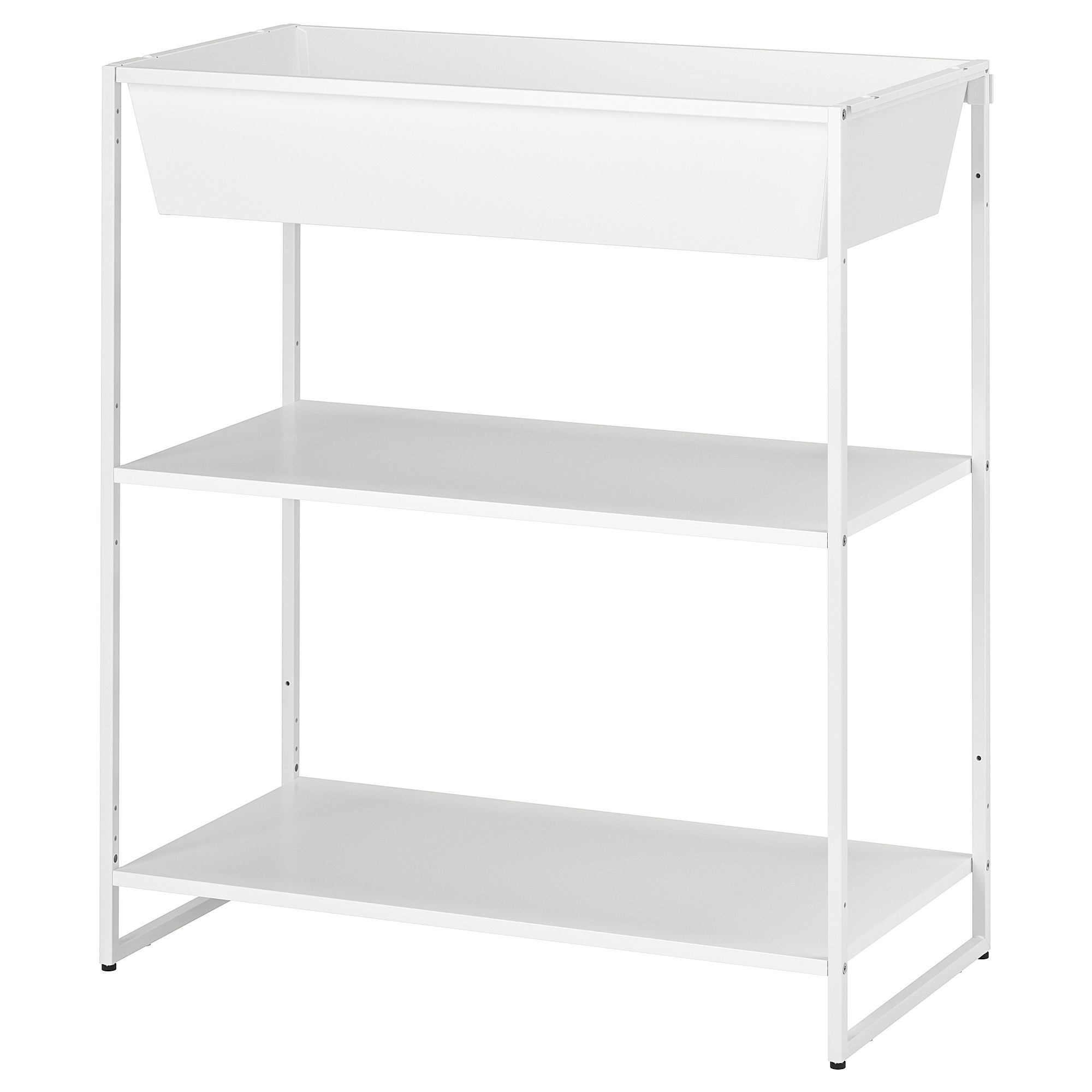 JOSTEIN shelving unit with container