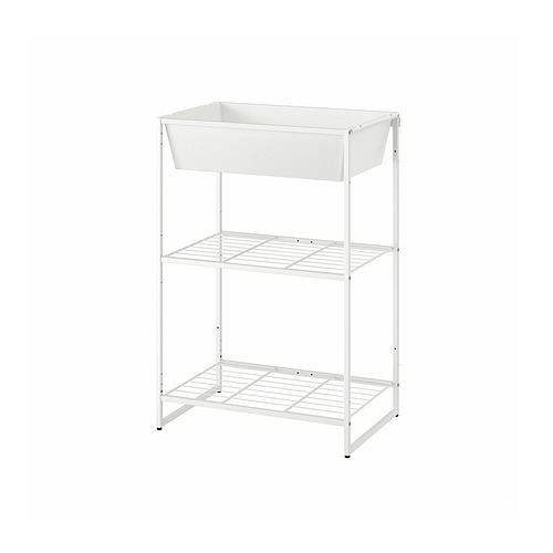 JOSTEIN shelving unit with container