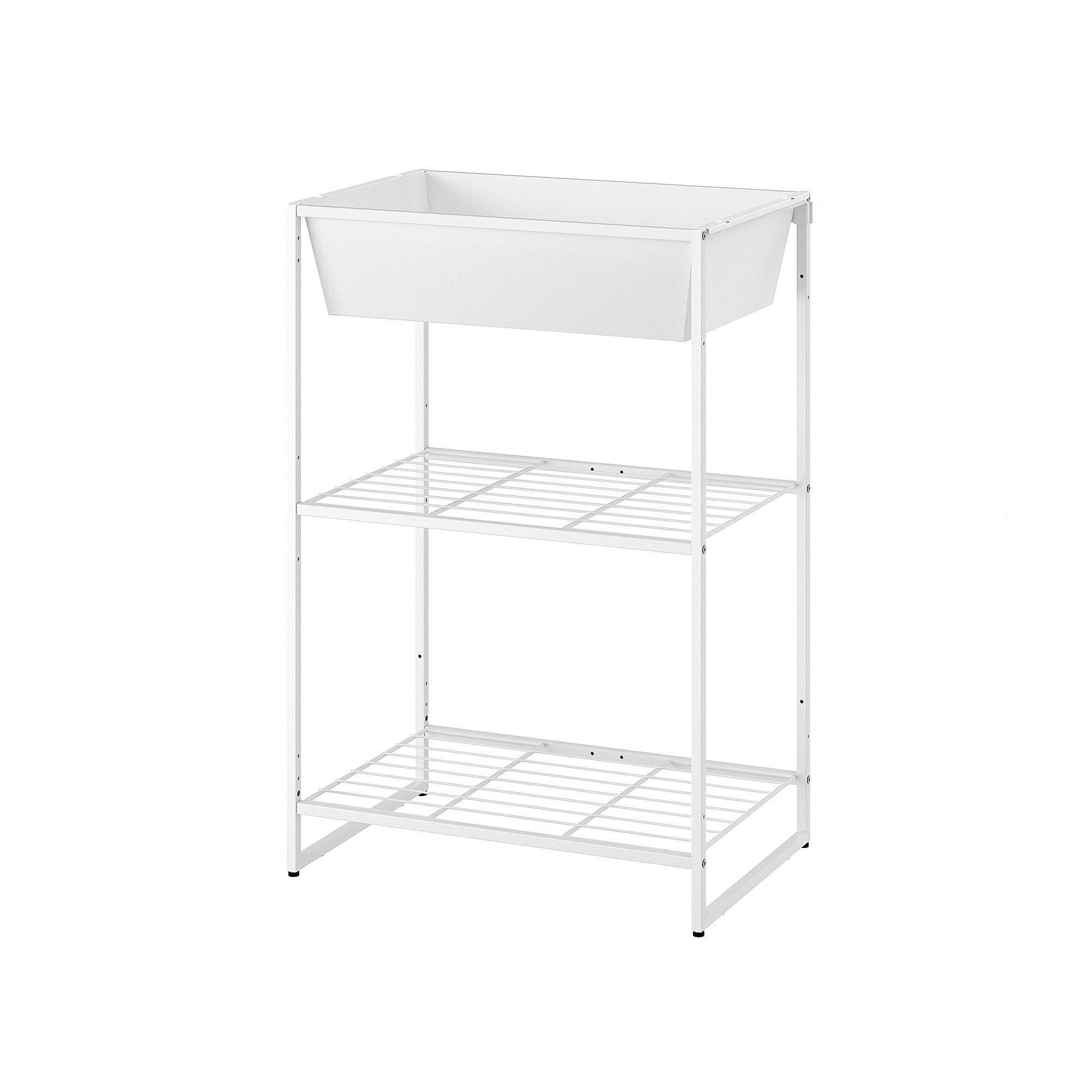 JOSTEIN shelving unit with container