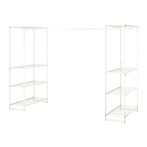 JOSTEIN - shelving unit with clothes rod, in/outdoor/wire white, 81x166/270x180 cm | IKEA Taiwan Online - PE871144_S4