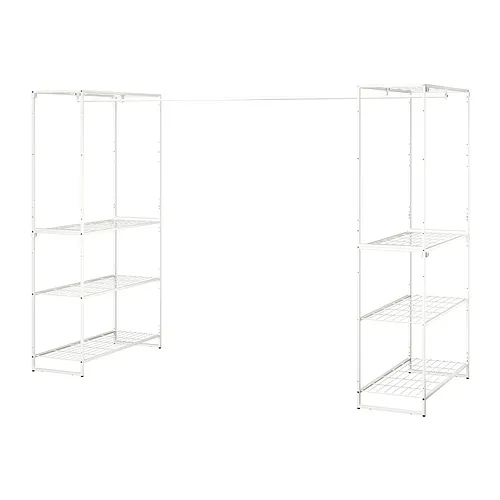 JOSTEIN - 層架組連晾衣桿, 室內/戶外用/網狀 白色, 81x166/270x180 公分 | IKEA 線上購物 - PE871144_S4