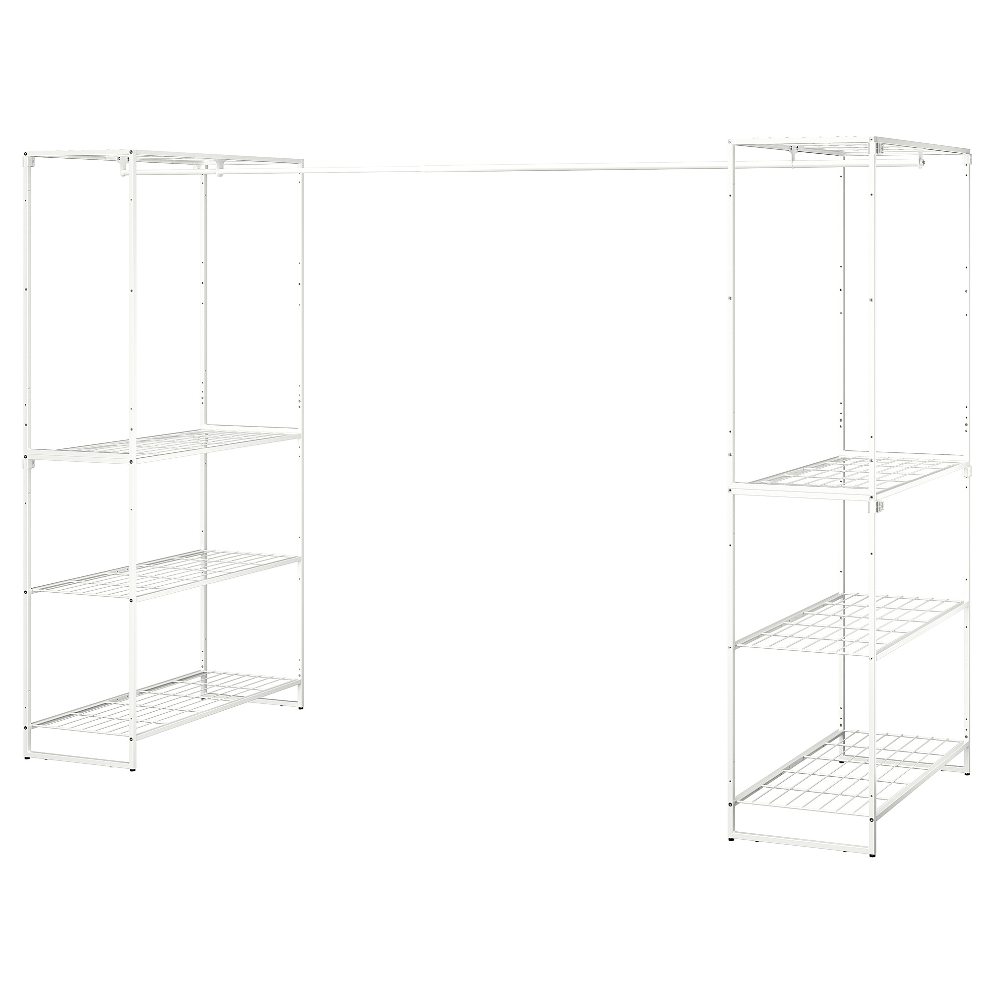 JOSTEIN shelving unit with clothes rod