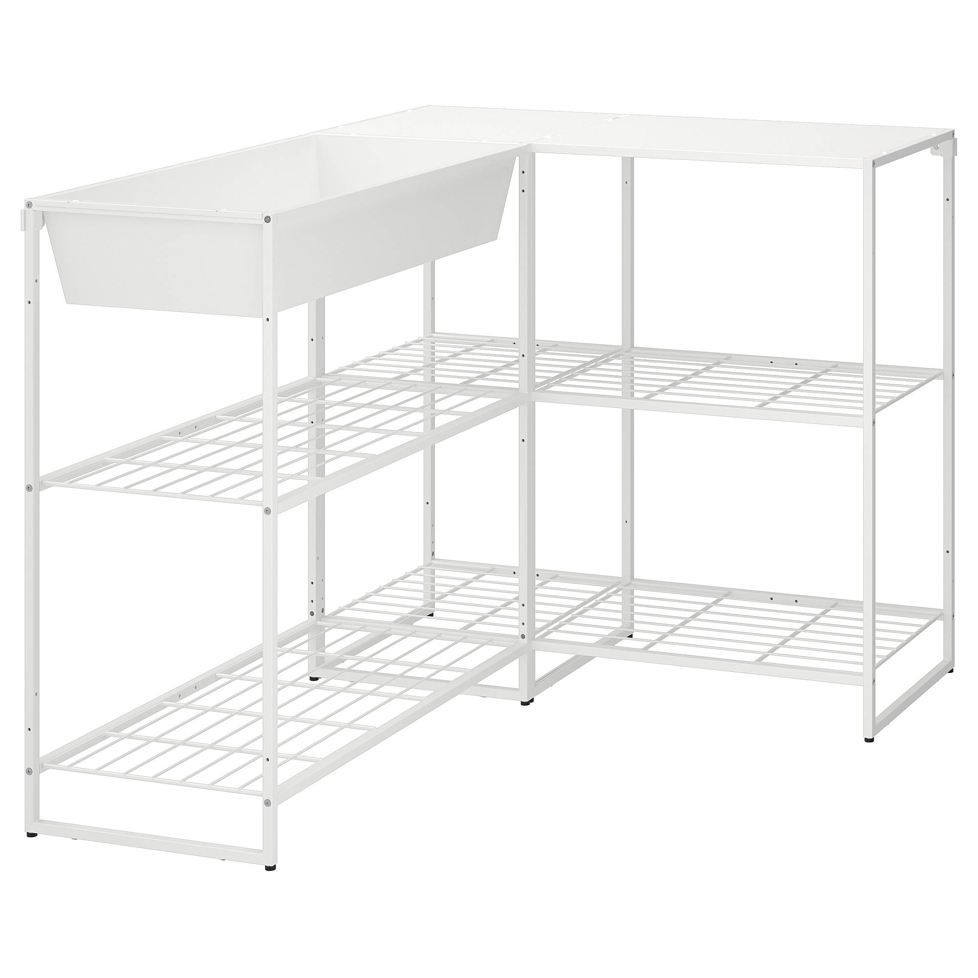 JOSTEIN shelving unit with container