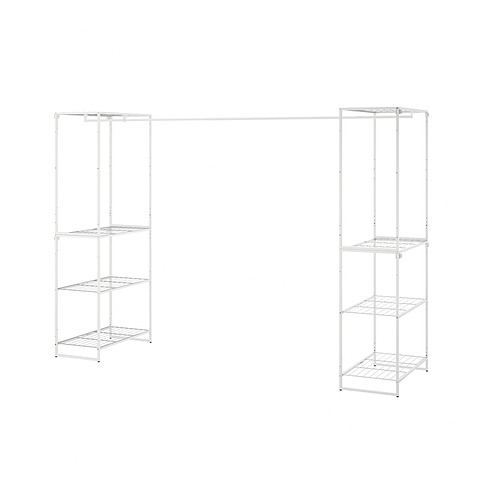 JOSTEIN shelving unit with clothes rod