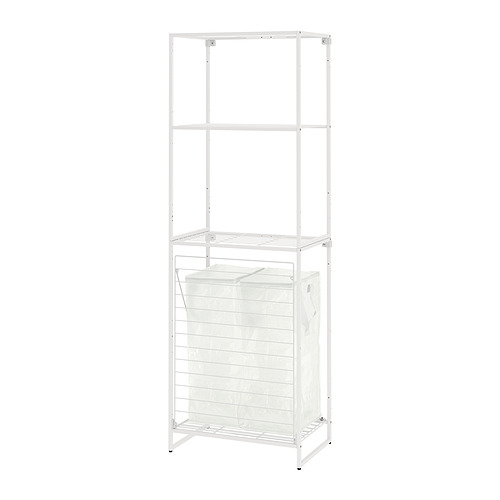 JOSTEIN shelving unit with bags
