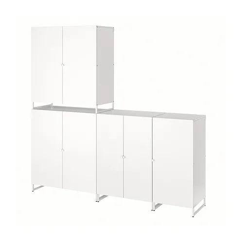 JOSTEIN - 層架組附門片, 室內/戶外用/白色, 182x44x180 公分 | IKEA 線上購物 - PE871149_S4