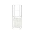 JOSTEIN shelving unit with bags+grid