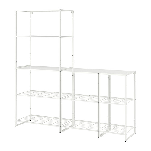 JOSTEIN - shelving unit, in/outdoor/white, 182x40x180 cm | IKEA Taiwan Online - PE871150_S4