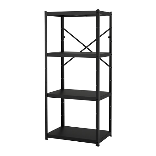 BROR - shelving unit, black, 85x55x190 cm | IKEA Taiwan Online - PE688382_S4